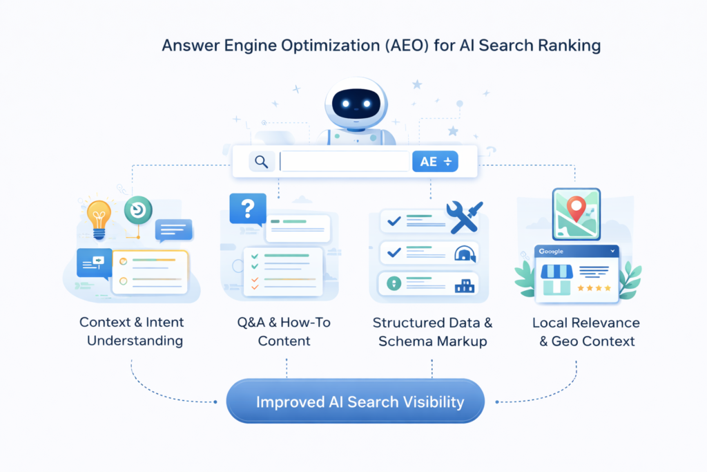 Answer Engine Optimization Infographic
